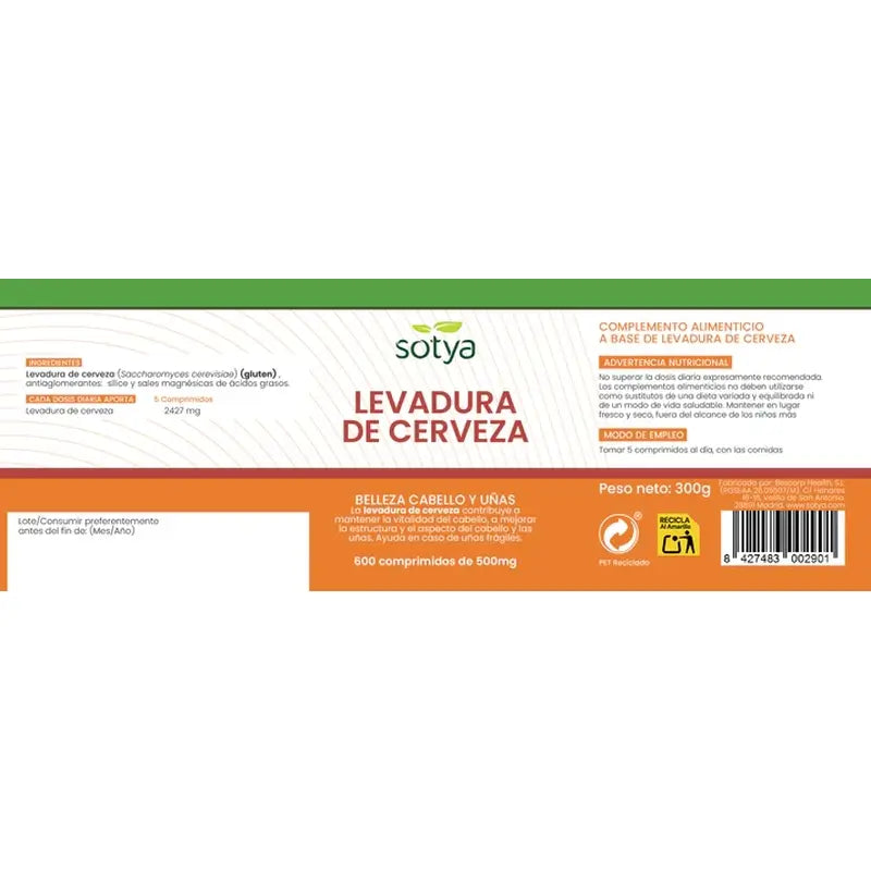 Sotya Brewer's Yeast 600 Comp.