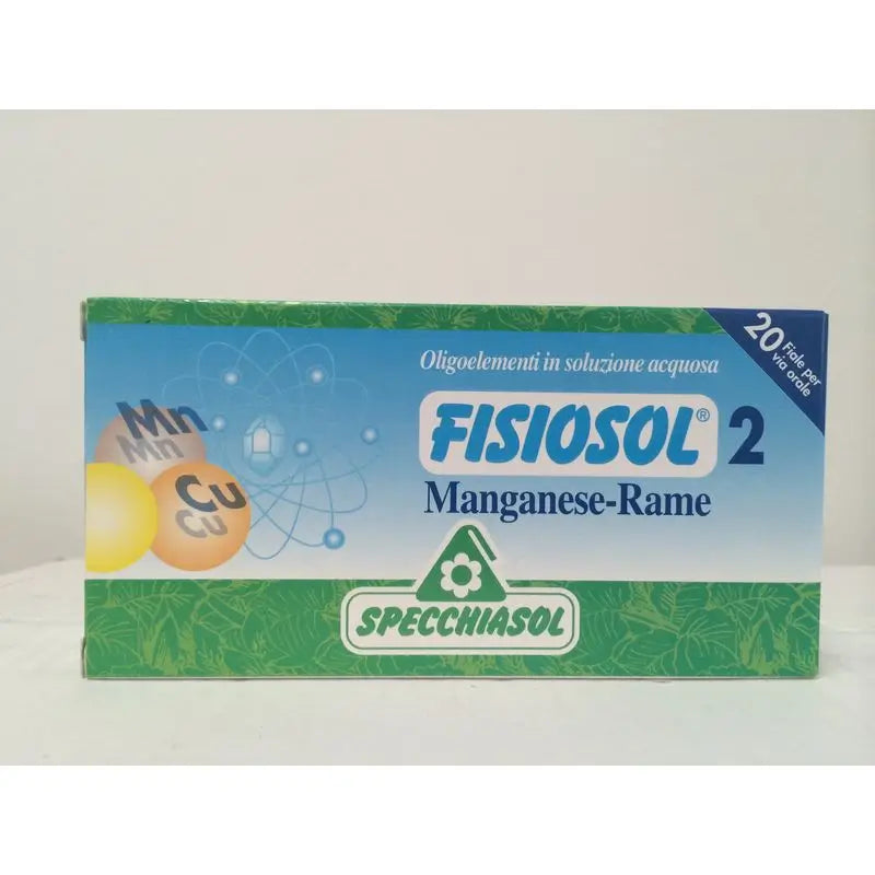 Specchiaso Fischiaso Fisiosol 2 Mn Cu , 20 vials