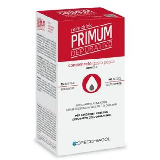 Specchiasol Primum Drenante Peach 15Mini Drinks.