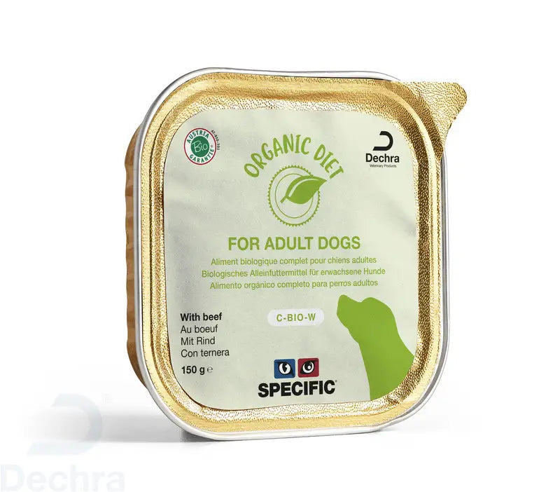 Specific Canine C-Bio-W Organic Beef Box, 5X150 gr, wet dog food