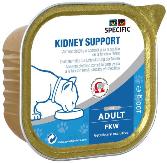 Specific Feline Adult Fkw Kidney Support Box, 7X100 grams, wet cat food