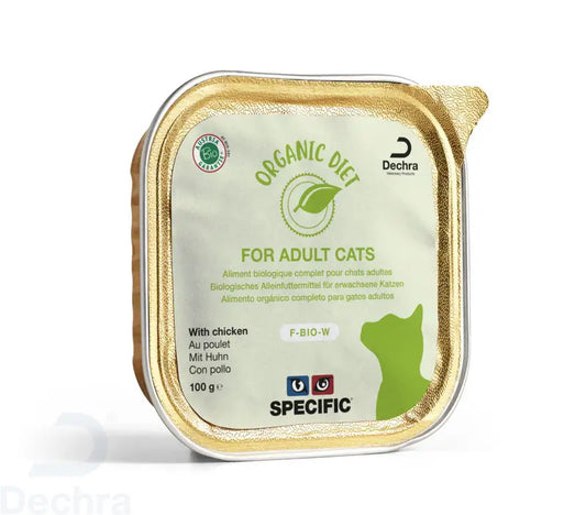 Specific Feline F-Bio-W Organic Chicken Box, 8X100 gr, wet cat food