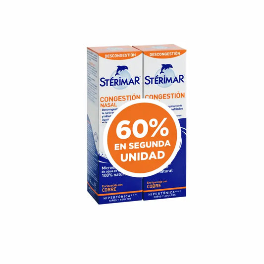 Sterimar Congestion, Pack: 60% off the second item, 100 + 100 ml