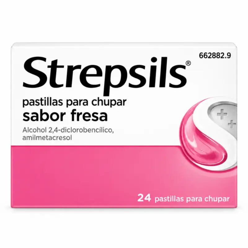 Strepsils Strawberry, 24 Lozenges