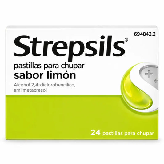 Strepsils Sugar Free Lemon, 24 Lozenges