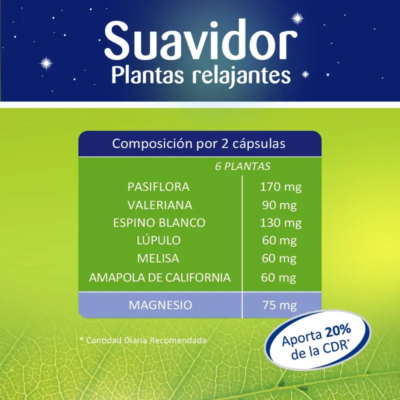 Suavidor Soothing Plants, 45 capsules