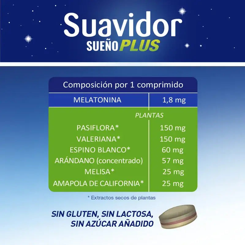 Suavidor Sueño Plus Tricapa, 30 tablets