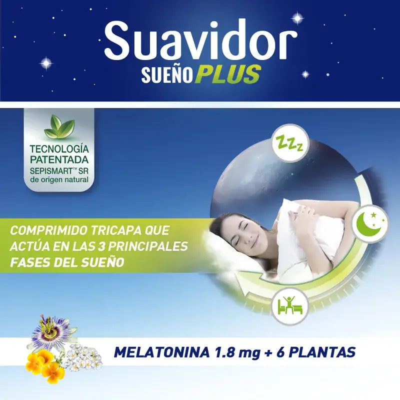 Suavidor Sueño Plus Tricapa, 30 tablets
