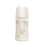 Suavinex Feeding Bottle 270 Ml, Medium Flow (M), +3 Months, Poetry Pink