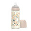 Suavinex Baby Bottle 360 Ml, Dense Flow (L), +6 Months, Wonderland Flowers Pink