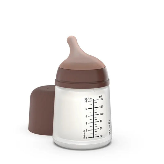 Suavinex Anti-colic Bottle Zero Zero 180 Ml, Adaptable Flow (A), +0 Months, Deep