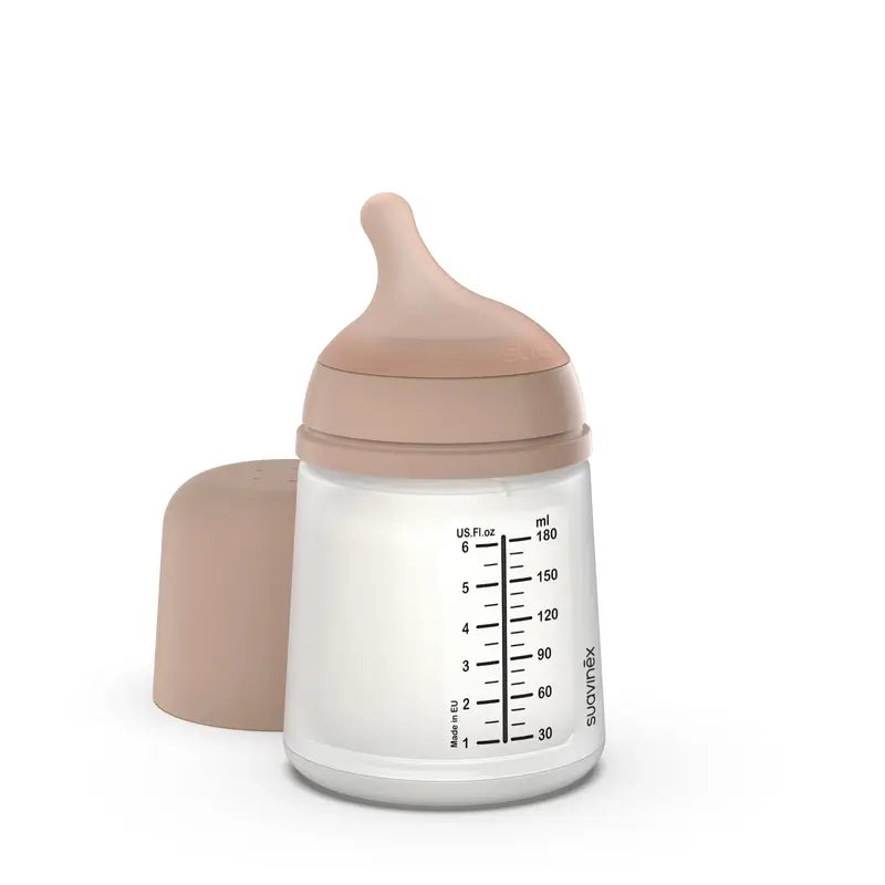 Suavinex Anti-colic Bottle Zero Zero 180 Ml, Adaptable Flow (A), +0 Months, Medium