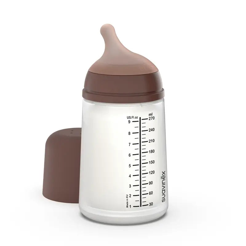 Suavinex Anti-colic Bottle Zero Zero 270 Ml, Medium Flow (M), +3 Months, Deep