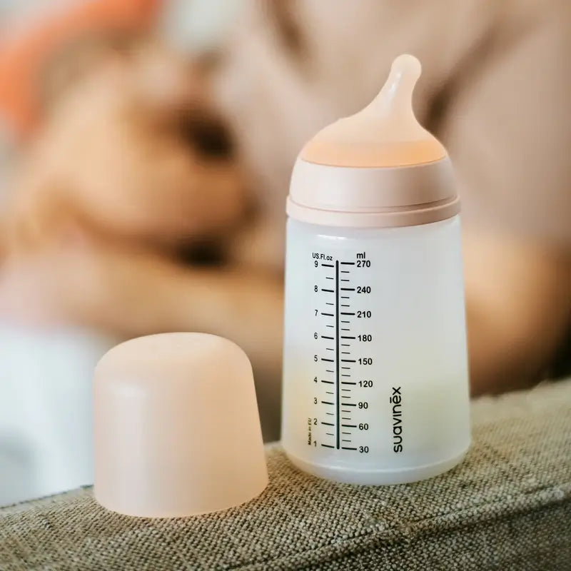 Suavinex Anti-colic Bottle Zero Zero 270 Ml, Medium Flow (M), +3 Months, Light