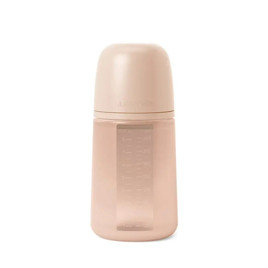 Suavinex Baby Bottle With Silicone Bottle 240 Ml, Physiological Teat Sx Pro, Medium Flow (M). +3 Months. Colour Essence, Nude