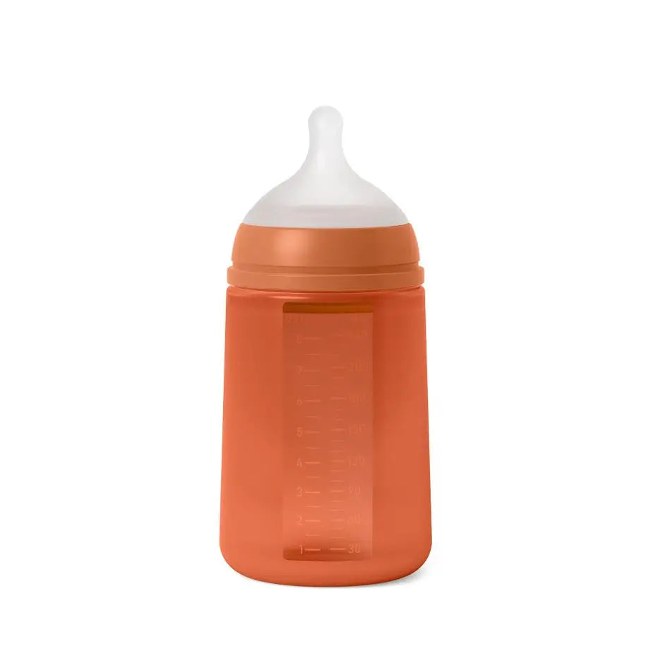 Suavinex Baby Bottle With Silicone Bottle 240 Ml, Physiological Teat Sx Pro, Medium Flow (M). +3 Months. Colour Essence, Tile