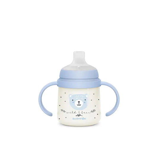 Suavinex Night Bottle Night & Day +6 Months Wild&Free Blue, 150 ml