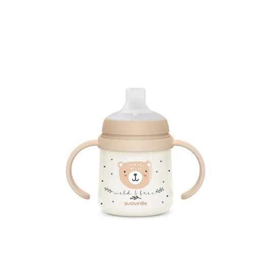 Suavinex Night Bottle Night & Day +6 Months Wild&Free Beige, 150 ml
