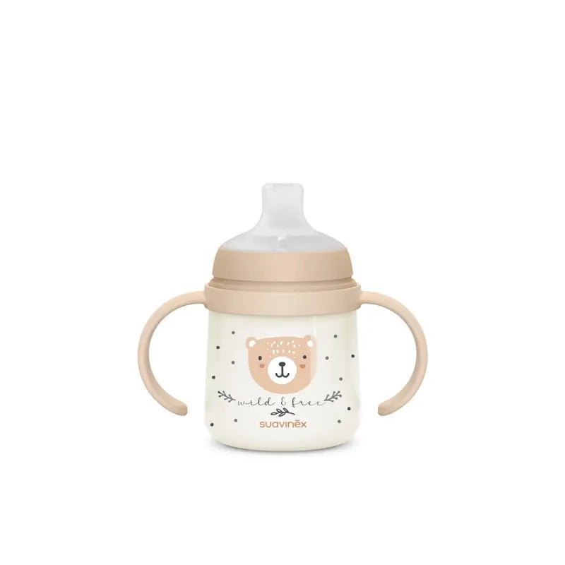 Suavinex Night Bottle Night & Day +6 Months Wild&Free Beige, 150 ml