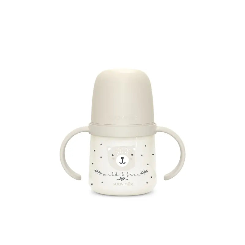 Suavinex Night Bottle Night & Day +6 Months Wild&Free Grey, 150 ml