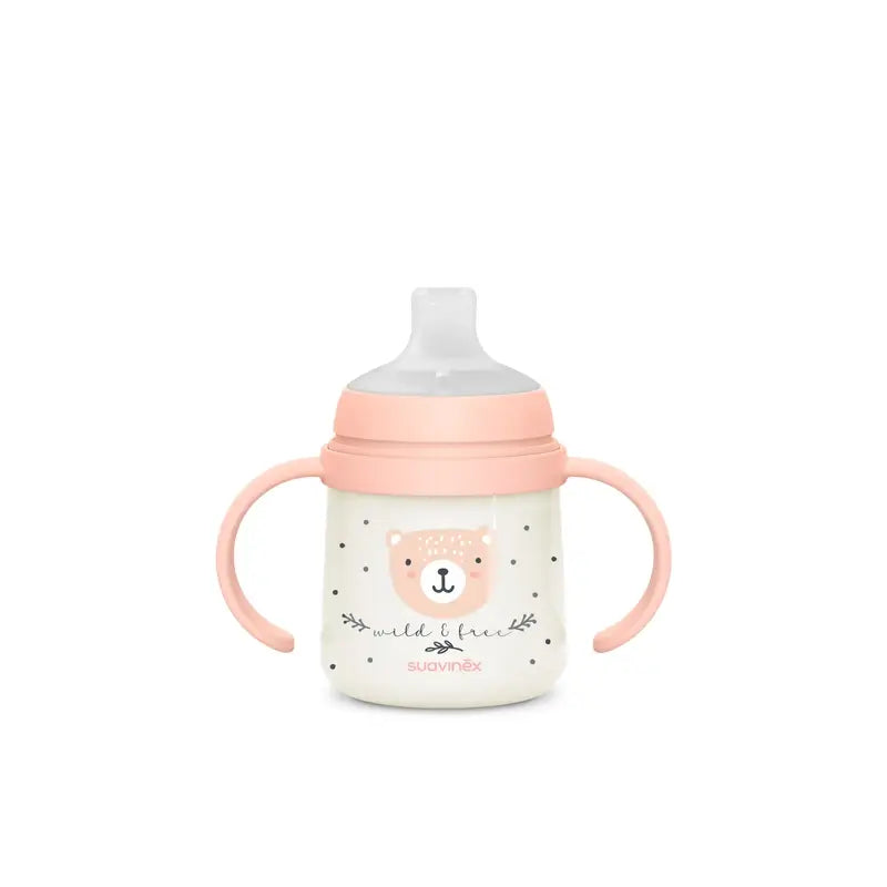 Suavinex Night Bottle Night & Day +6 Months Wild&Free Pink, 150 ml