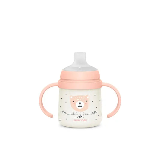 Suavinex Night Bottle Night & Day +6 Months Wild&Free Pink, 150 ml