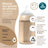 Suavinex Silicone Feeding Bottle 240 Ml, Medium Flow (M), +3 Months, Ballad Blue