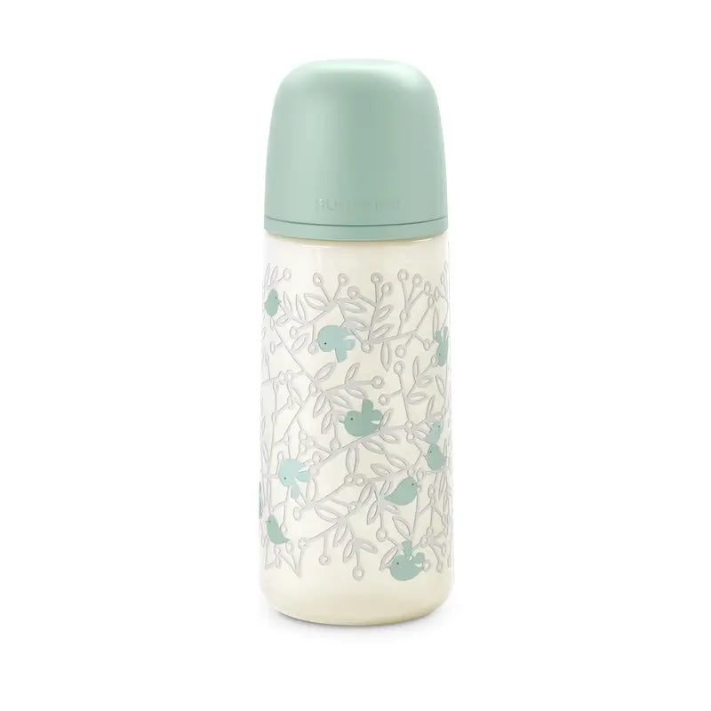 Suavinex Feeding Bottle Teat Sx Pro Dense Flow (L) +6 Months Birdies Green, 360 ml