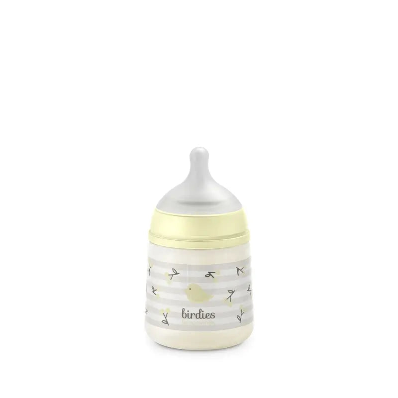 Suavinex Feeding Bottle Teat Sx Pro Slow Flow (S) +0 Months Birdies Beige, 150 ml