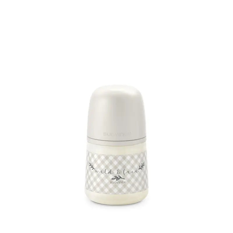 Suavinex Feeding Bottle Teat Sx Pro Slow Flow (S) +0 Months Wild&Free Beige, 150 ml