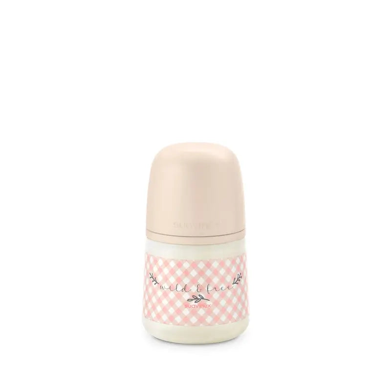Suavinex Bottle Nipple Sx Pro Slow Flow (S) +0 Months Wild&Free Pink, 150 ml