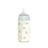 Suavinex Baby Bottle Glass 240 Ml, Medium Flow (M), +3 Months, Blue Poetry