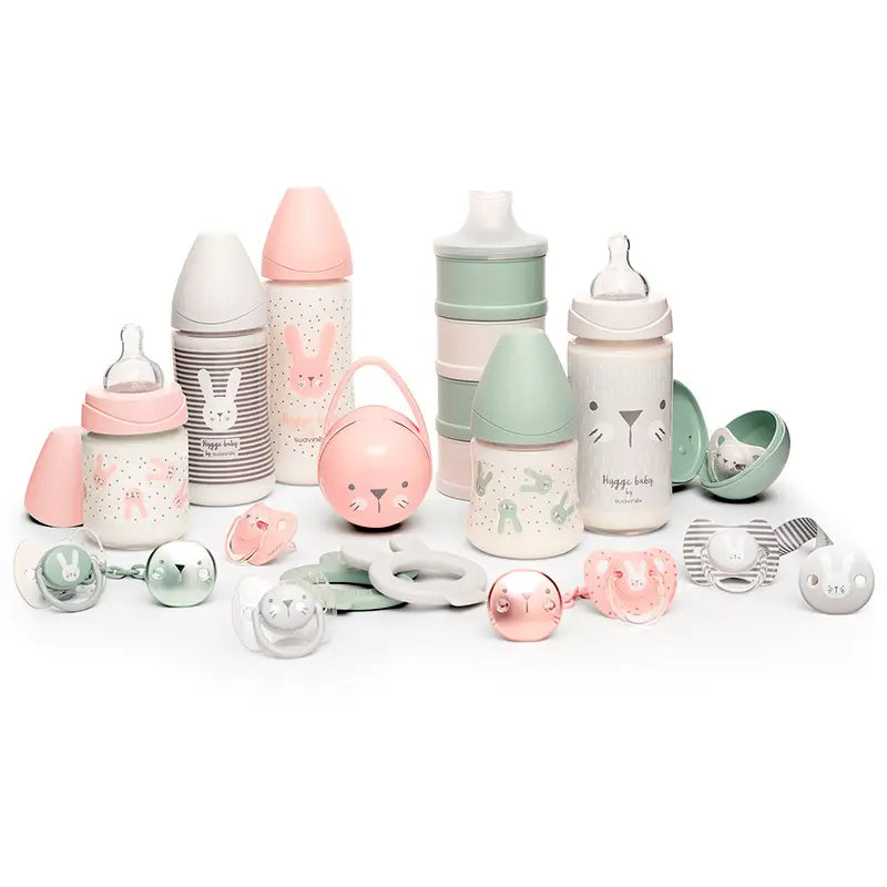 Suavinex Baby Bottle Premium Rabbit Colour Grey, 120 ml
