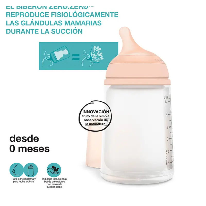 Suavinex Zero-Zero Bottle Set 270 Ml, Medium Flow
