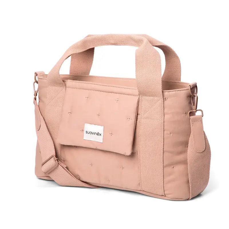 Suavinex Baby Trolley Bag Rectangular Bread Bag Poetry Pink