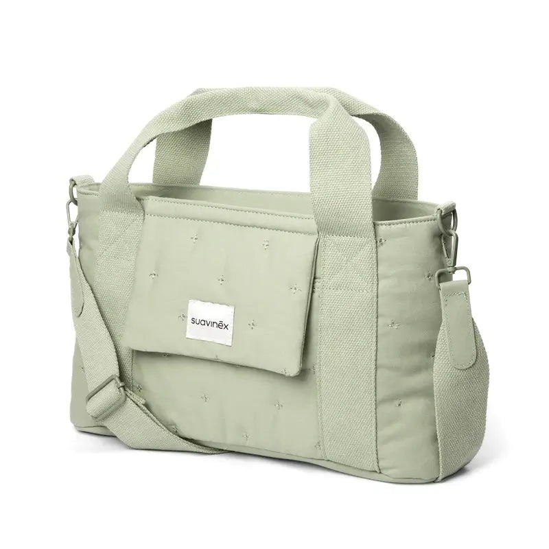 Suavinex Rectangular Poetry Green Rectangular Bread Basket Baby Carrier