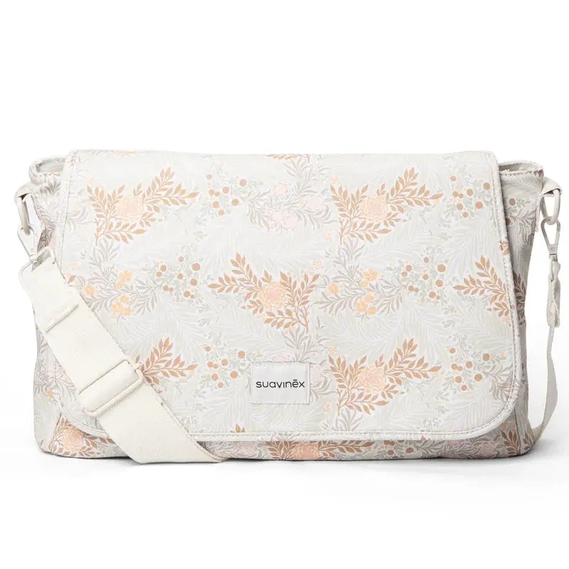 Suavinex Maternity Handbag Poetry Beige Printed Shoulder Bag