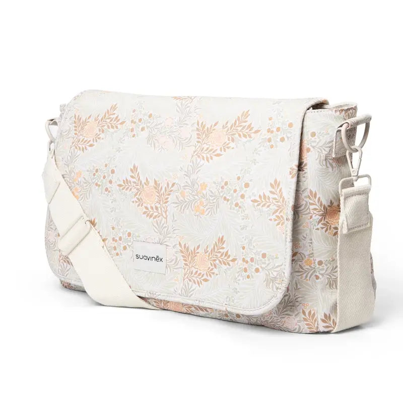 Suavinex Maternity Handbag Poetry Beige Printed Shoulder Bag