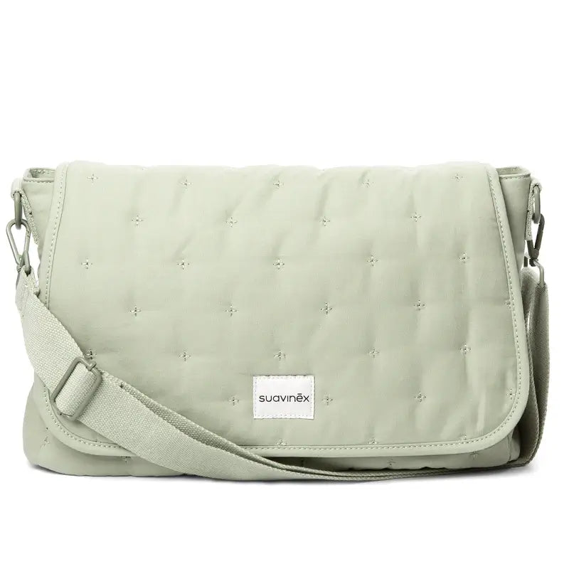 Suavinex Maternity Handbag Poetry Green Shoulder Bag