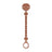 Suavinex Silicone Clamp, Pacifier Holder With Silicone Chain, One-Piece, +0 Months, Colour Essence, Tile