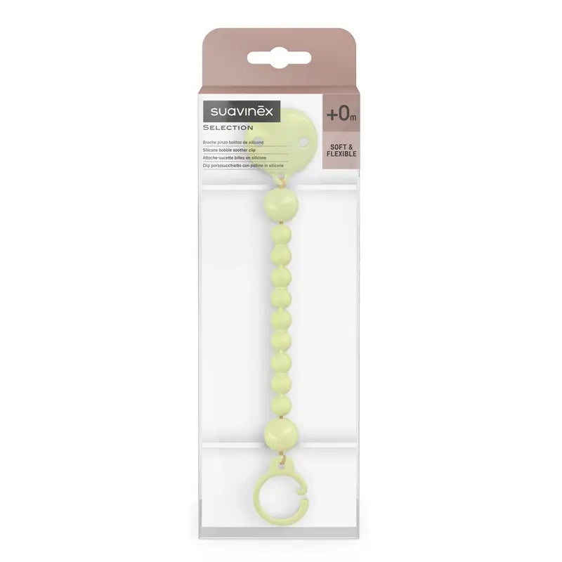 Suavinex Silicone Clamp, Lime