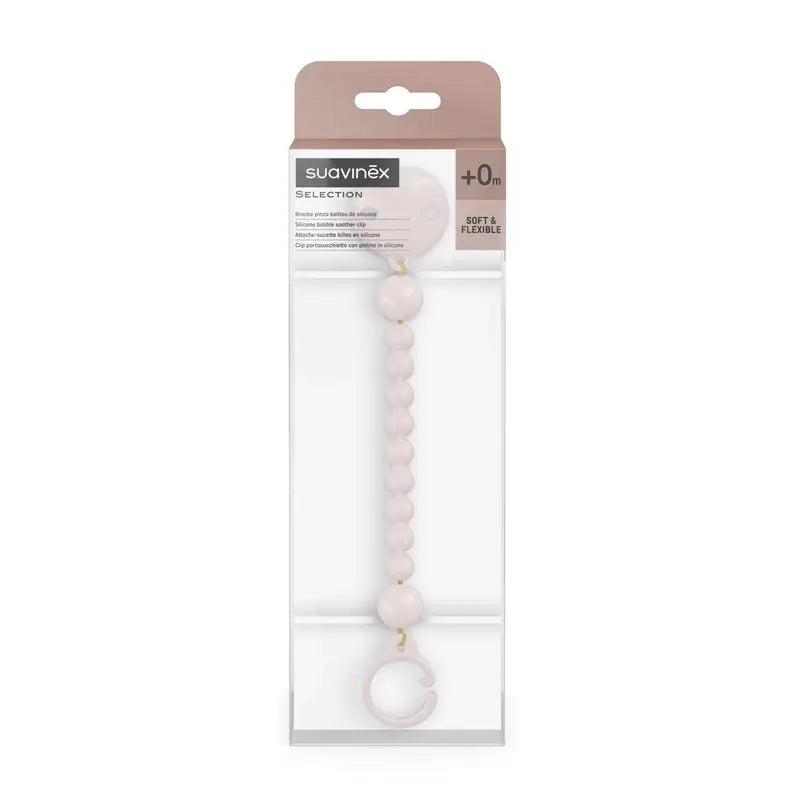Suavinex Silicone Clamp, Rosewater
