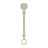 Suavinex Silicone Pin Clip, Green