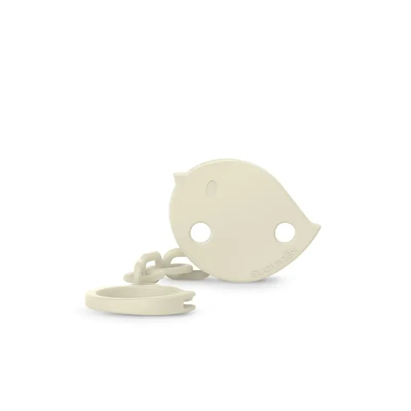 Suavinex Brooch Clip Pacifier Holder +0 Months Birdies Beige