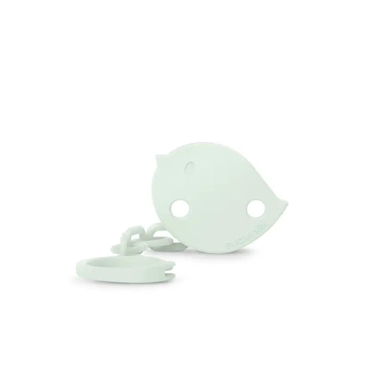 Suavinex Brooch Clip Pacifier Holder +0 Months Birdies Green