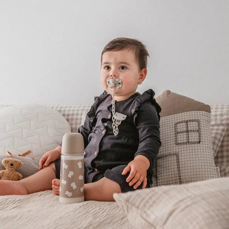 Suavinex Pacifier Holder Clip +0 Months Wild&Free Beige