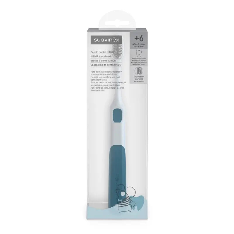 Suavinex Infant Toothbrush +6 Years, Blue