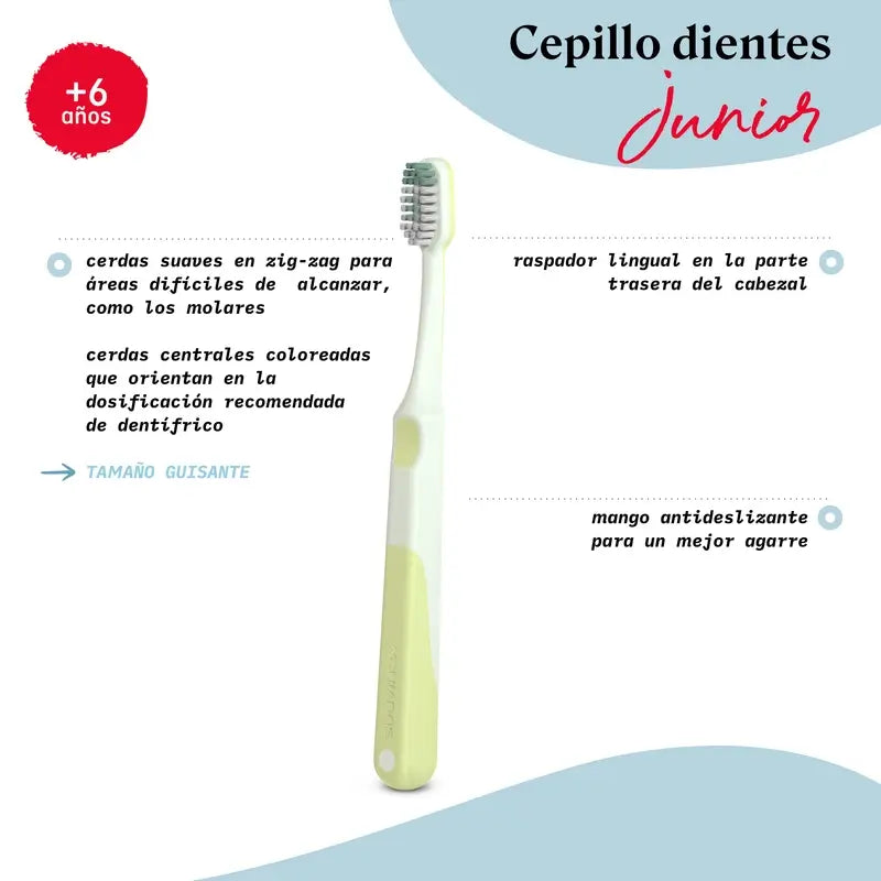 Suavinex Infant Toothbrush +6 Years, Green