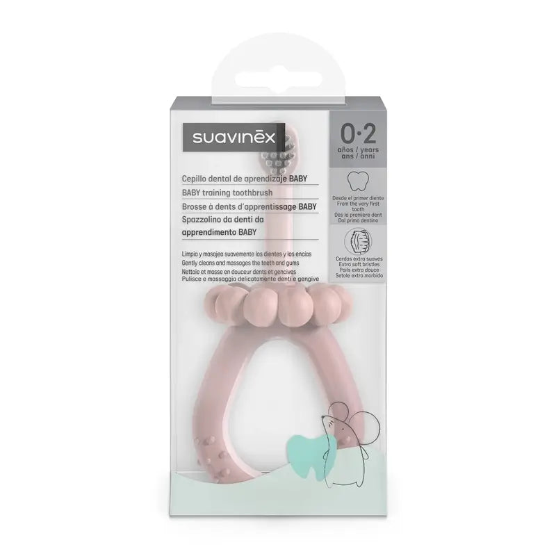 Suavinex Baby Toothbrush 0-2 Years, Pink