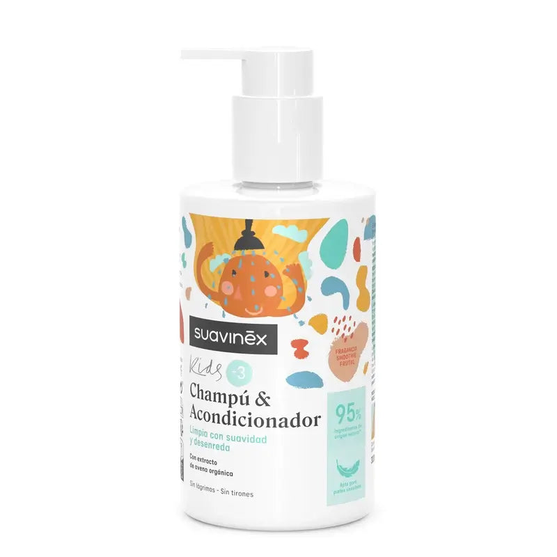 Suavinex Conditioning Shampoo 3 To 10 Years, 300 Ml